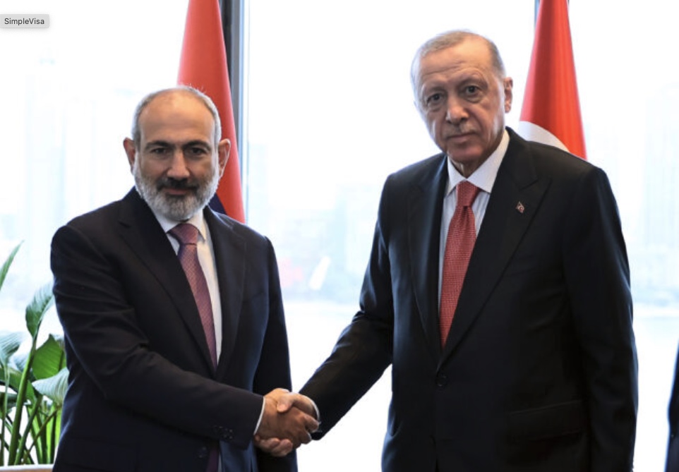 Prime Minister Nikol Pashinyan meets with Turkish President Recep Tayyip Erdogan in New York in 2024
